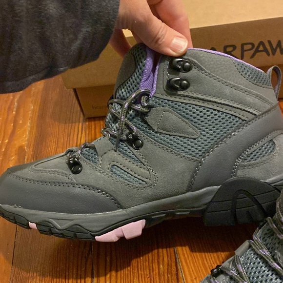 BearPaw Corsica women’s gray waterproof hiking boots size 9 NWT - Picture 3 of 12